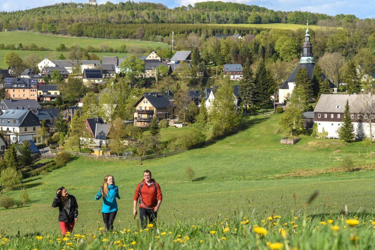 Hotel Erbgericht Buntes Haus Seiffen Esterno foto