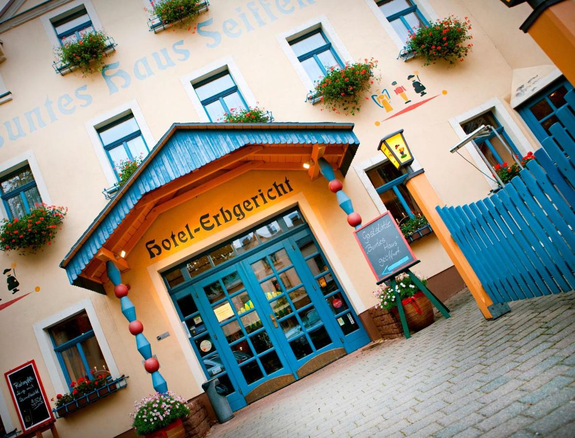 Hotel Erbgericht Buntes Haus Seiffen Esterno foto